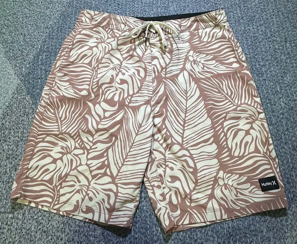 Hurley Men's Tropical Leaf Print Board Shorts